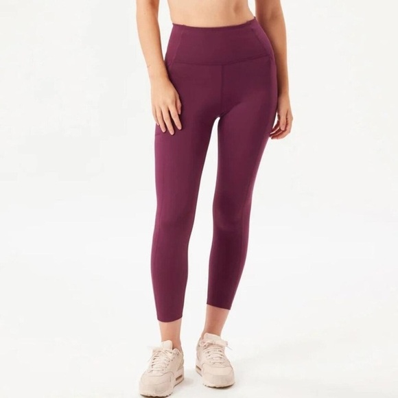 Girlfriend Collective Compressive High-Rise Pocket Leggings in plum - Picture 1 of 4